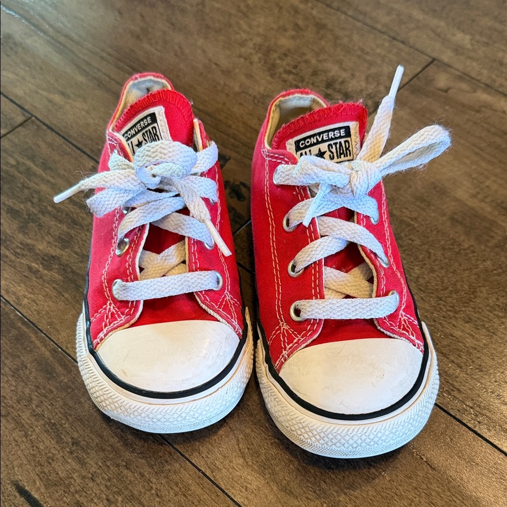Converse Kids Sneakers in Red and White